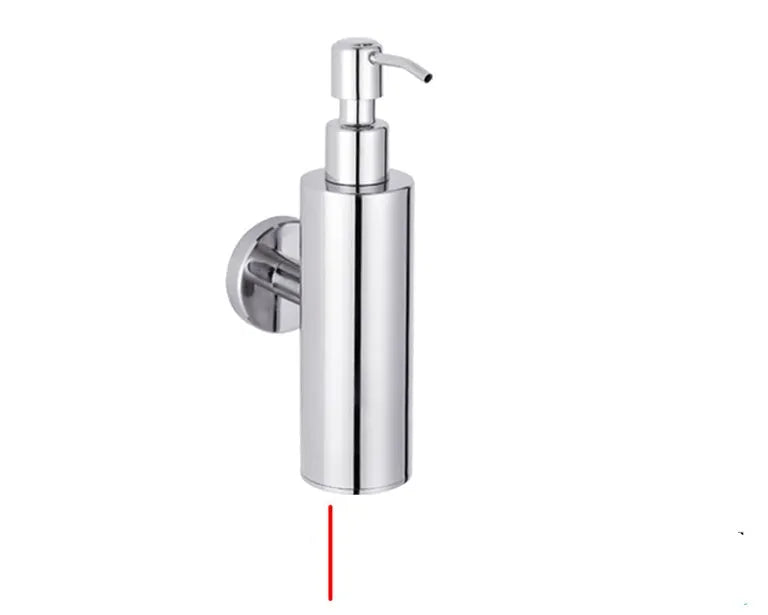 304 stainless steel wall-mounted manual soap dispenser in brushed, mirror, or black finish