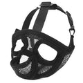 Hoopet breathable mesh dog muzzle for flat snout French Bulldog in black adjustable size