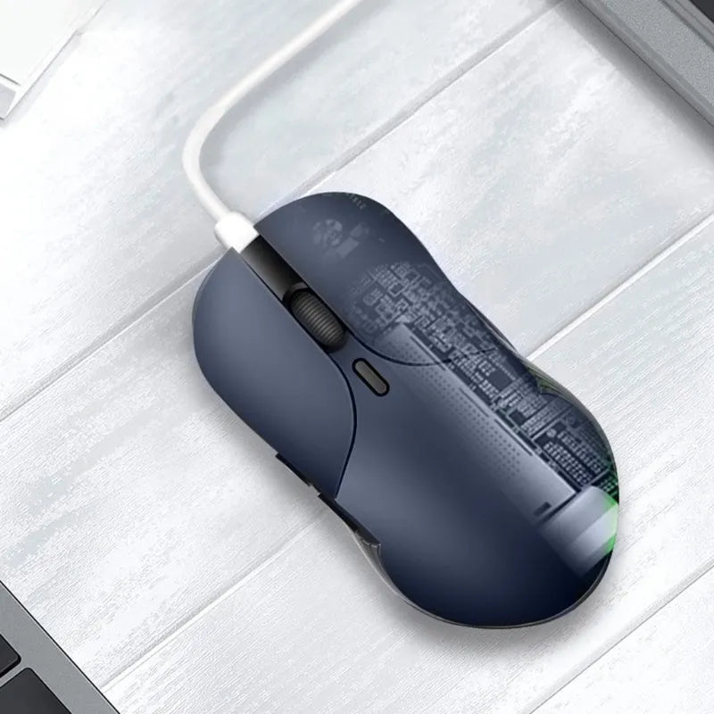 Blue smart voice mouse with 2.4G wireless and translation functionality