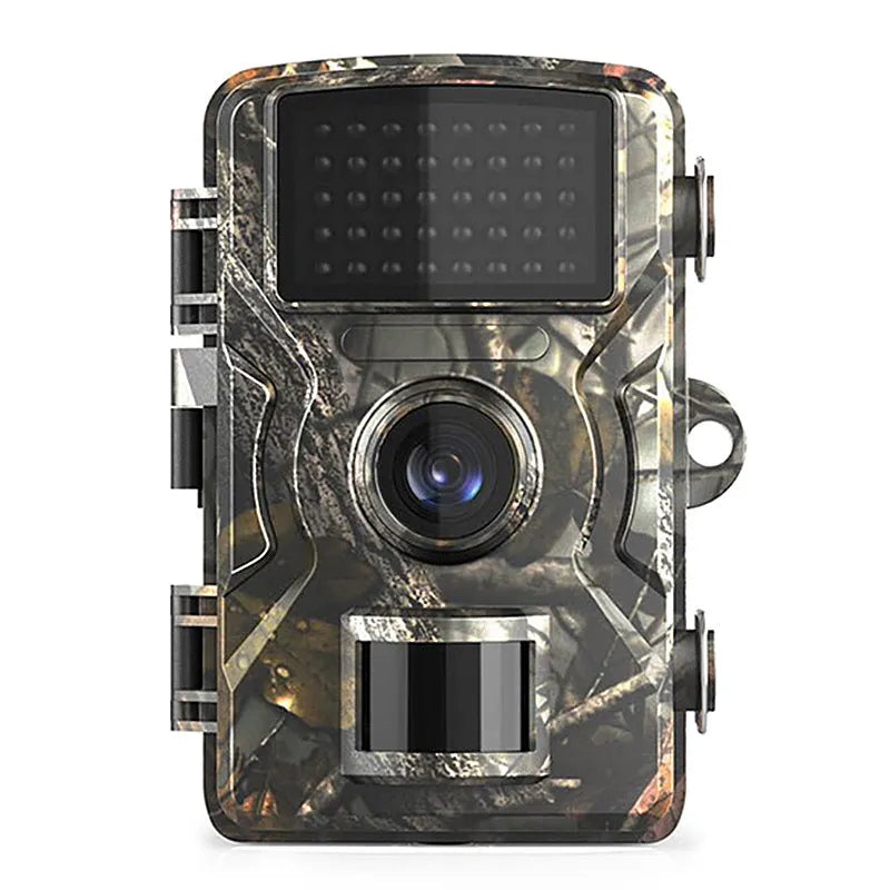 Outdoor IP66 waterproof field detection camera in camouflage colour with 2.4-inch screen