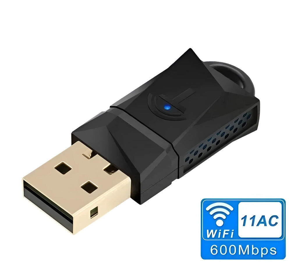 Rocketek WL3AT black USB wireless network card with 600Mbps speed
