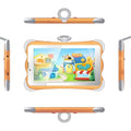 7-inch children's learning tablet in cartoon colours with stand showing 3G calling functionality