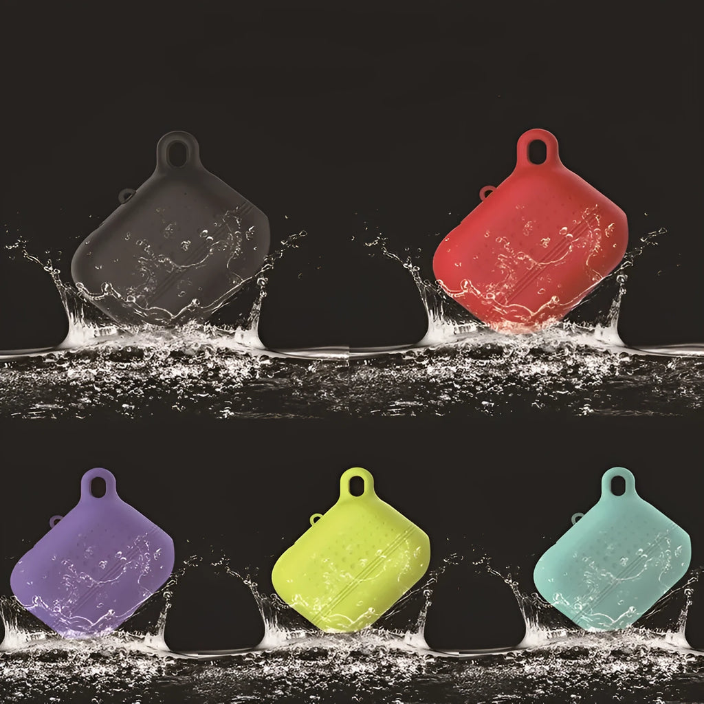 Silicone waterproof earphone case for AirPods Pro in black, blue, purple, red, yellow