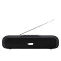 Wireless desktop long strip subwoofer in black, blue, red, or silver grey colours
