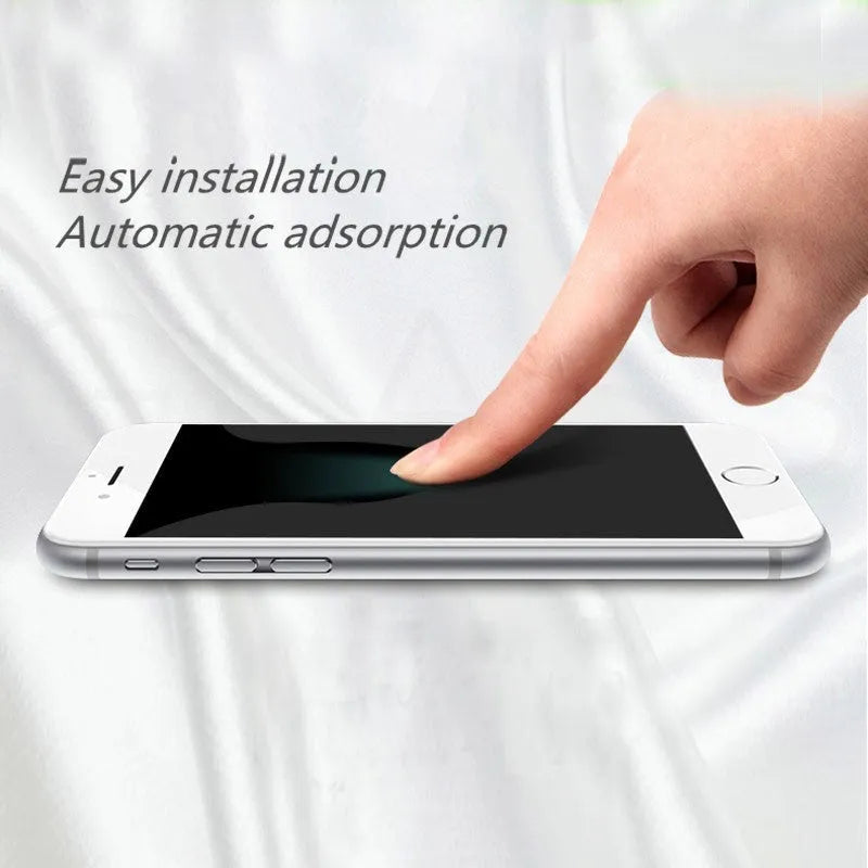 Tempered glass screen protector with 9H hardness rating for smartphone display protection
