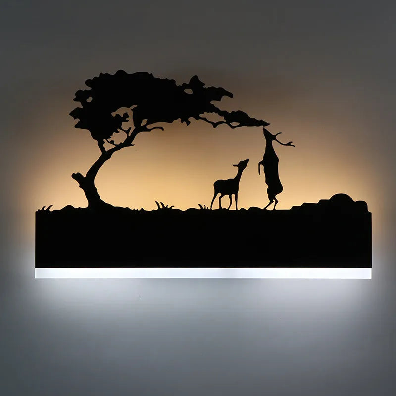 LED acrylic wall lamp in black finish 38cm diameter 22cm height 4cm thick 24 watt for small rooms
