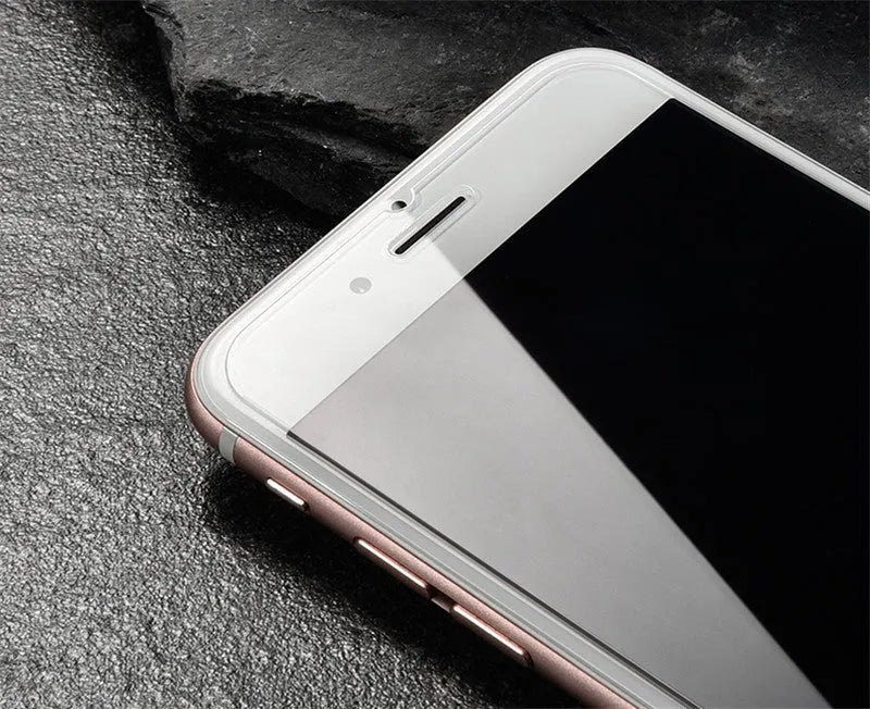 Tempered glass screen protector with 9H hardness rating for smartphone display protection
