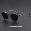 Ultra-light round frame retro sunglasses with polarised lenses in multiple colour options