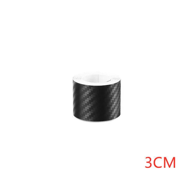 Roll of matte black 3D carbon fibre adhesive film for protecting car door sills