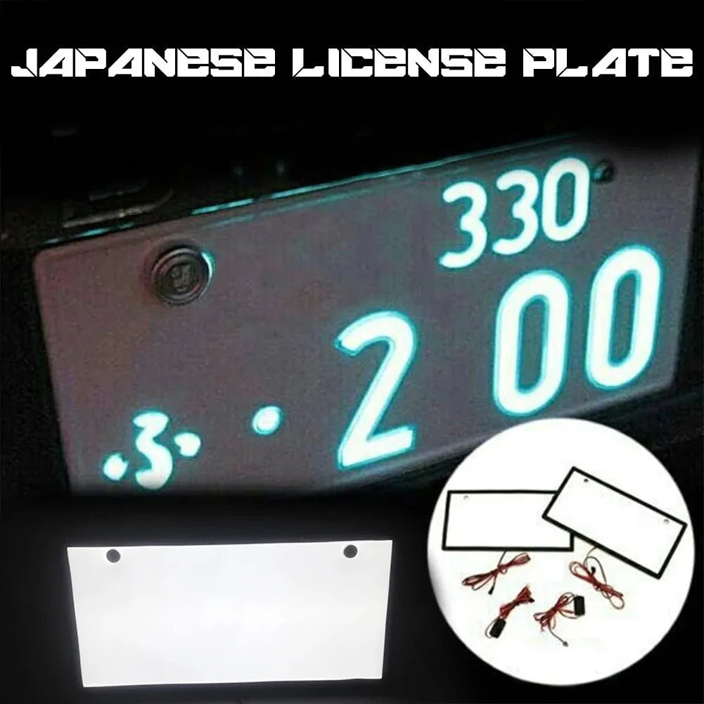 Two flat LED truck licence plate light bars with 15 LEDs each, showing plastic housing.