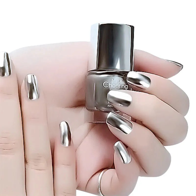 Mirror Nail Polish high-shine chrome finish reflective mirror effect nail lacquer