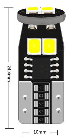 Small 10mm white LED car licence plate reading light with 2.1W power and 6000K colour temperature