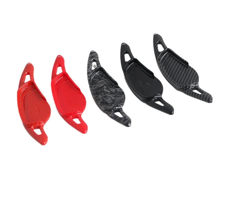 Carbon fibre pattern steering wheel paddle shifter modification part for car interior customisation