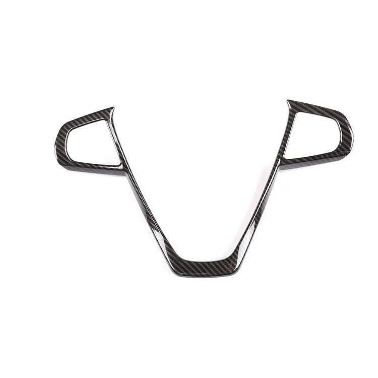 BMW steering wheel carbon fibre pattern button frame trim in deluxe edition