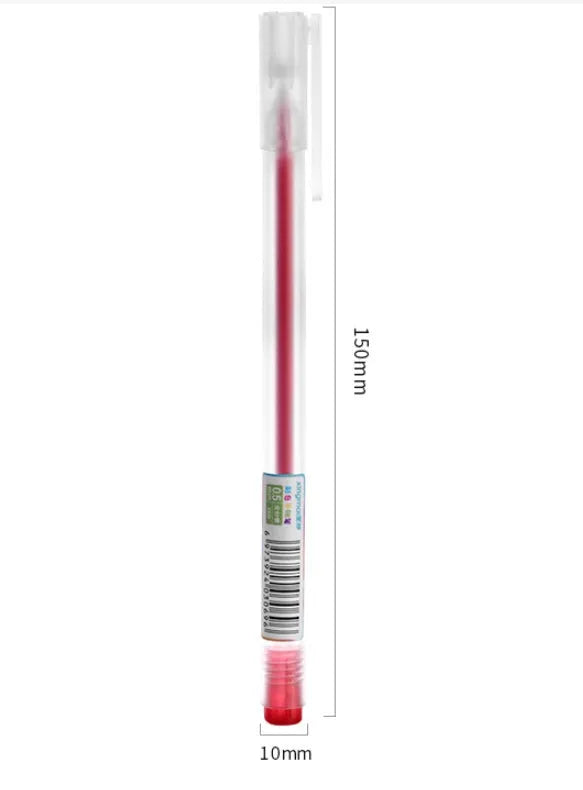 0.5mm gel pen with plastic shell from a 12-colour journal pen series, supplied as a single stationery pen