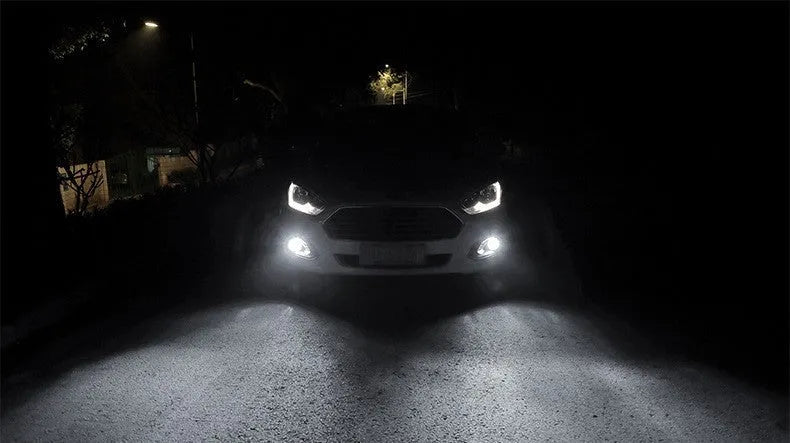 H11 H8 CSP LED front fog lamp headlight with aviation aluminium housing and white 6500K output