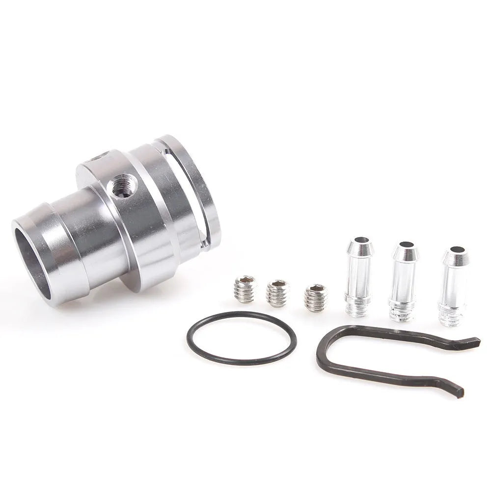 Second generation engine vacuum adapter tee in black and titanium colour options for automotive hose connections