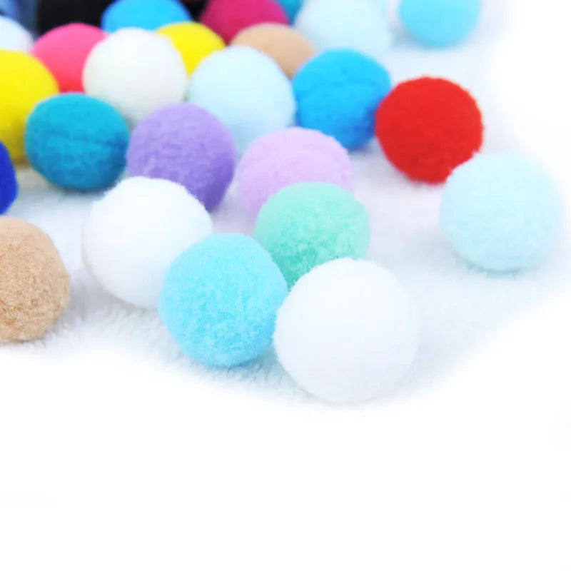 Soft plush cat toys in pack of 30 or 70 pieces for interactive play