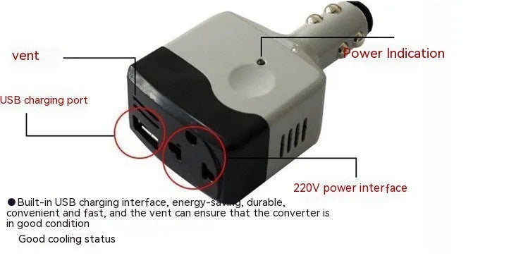 011C car cigarette lighter USB charger transformer with single output interface