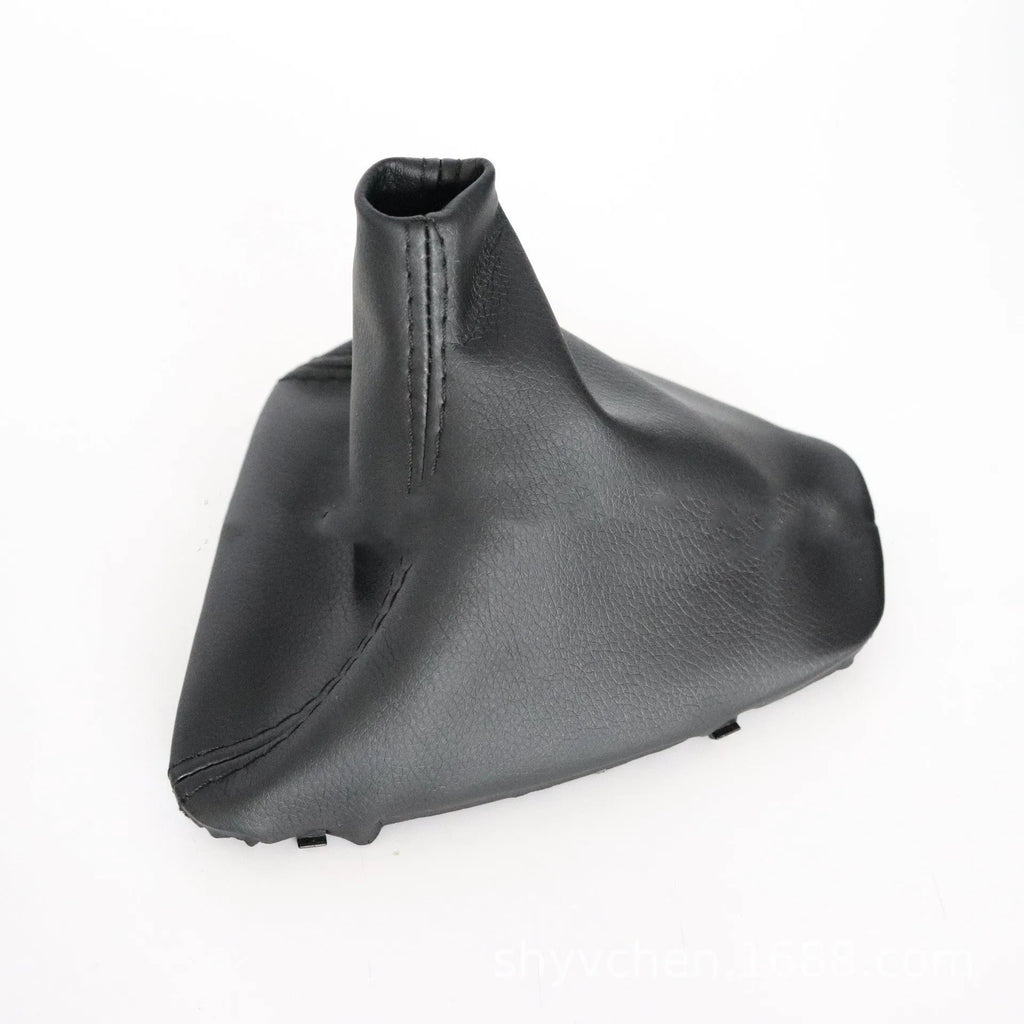 Black PU leather gear dust cover for BMW 3 Series manual transmission