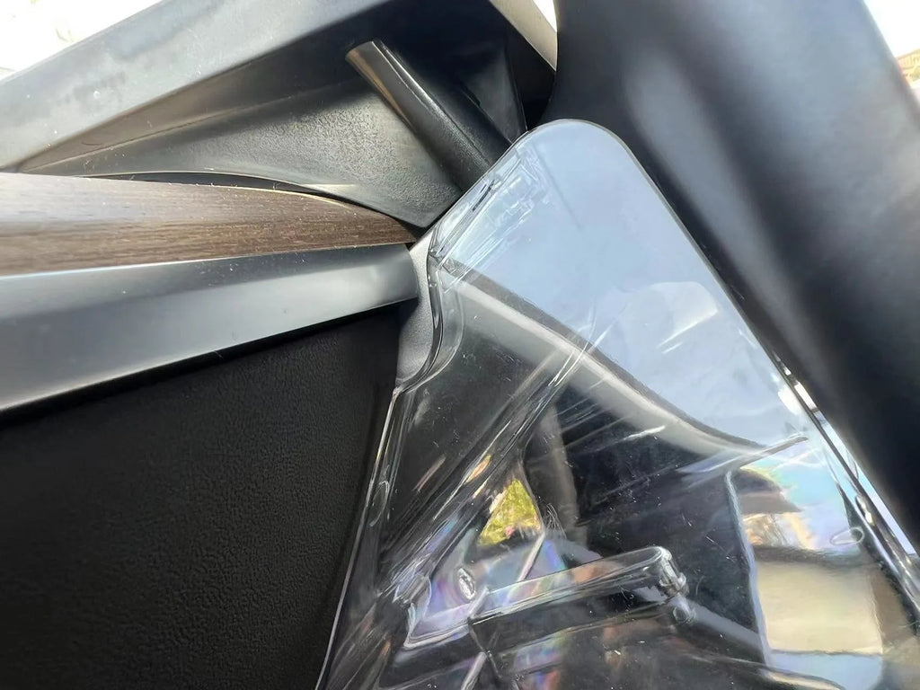 Black ABS plastic ETC storage box for Tesla Model 3 and Y centre console.
