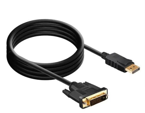 1.8m DisplayPort to DVI adapter cable with copper wire for connecting a PC to a monitor or television