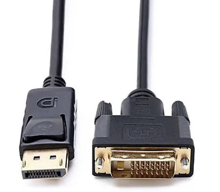 1.8m DisplayPort to DVI adapter cable with copper wire for connecting a PC to a monitor or television