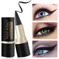 Waterproof black eyeliner pen with soft core for fine and thick lines
