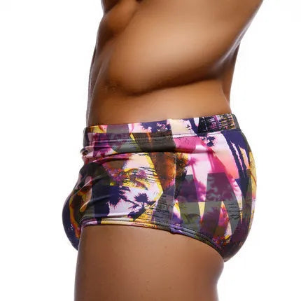 Mens nylon spandex stretch boxer shorts in black available in size M