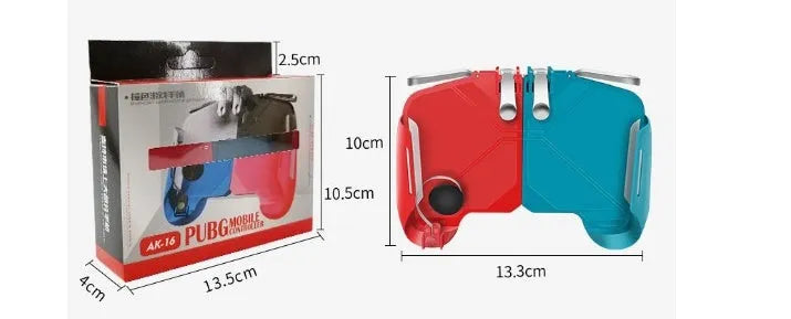 AK16 extendable game controller with fire shutter triggers holding mobile phone for gaming