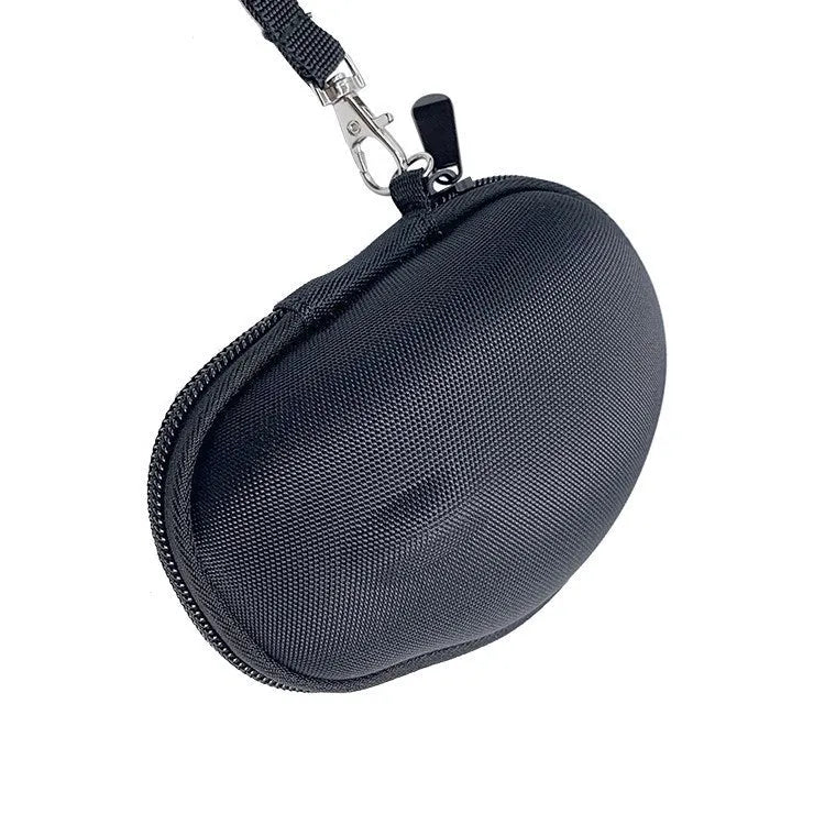 Black nylon mouse protection case with grey EVA foam interior for Logitech M720