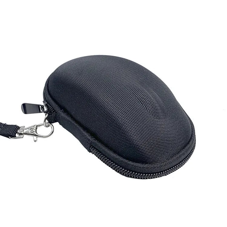Black nylon mouse protection case with grey EVA foam interior for Logitech M720