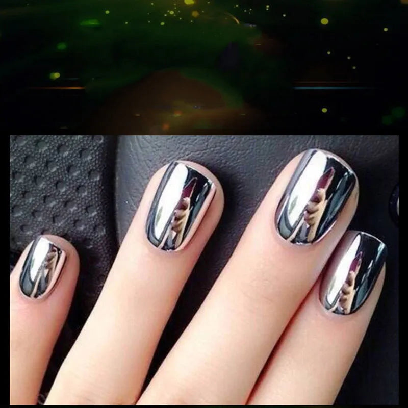 Mirror Nail Polish high-shine chrome finish reflective mirror effect nail lacquer
