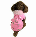 Wool blend dog coat in grey for small pets, size S to XL, warm winter jacket