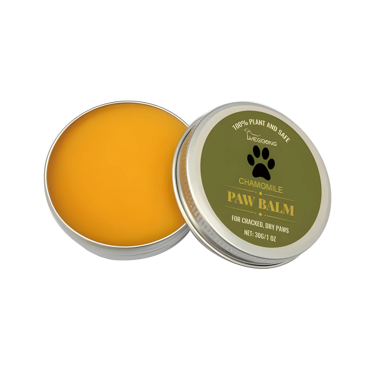 30g cat and dog paw protection cream in 5.5cm tin for dry cracked paw pads