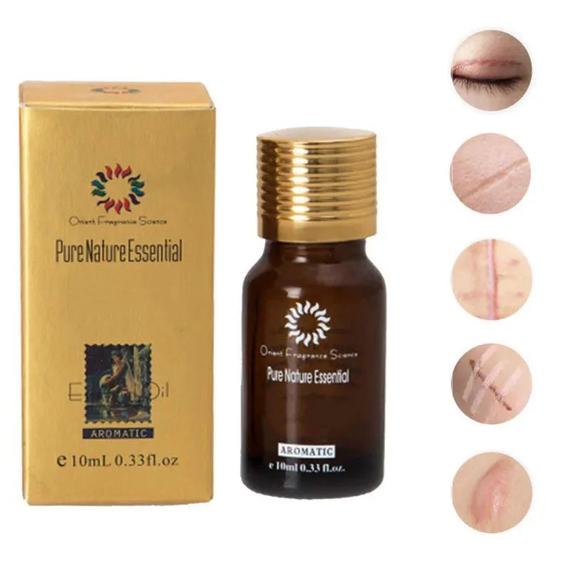 Dredge Meridian Ultra Brightening Spotless Oil 10ml in clear bottle with bamboo leaf design on white background