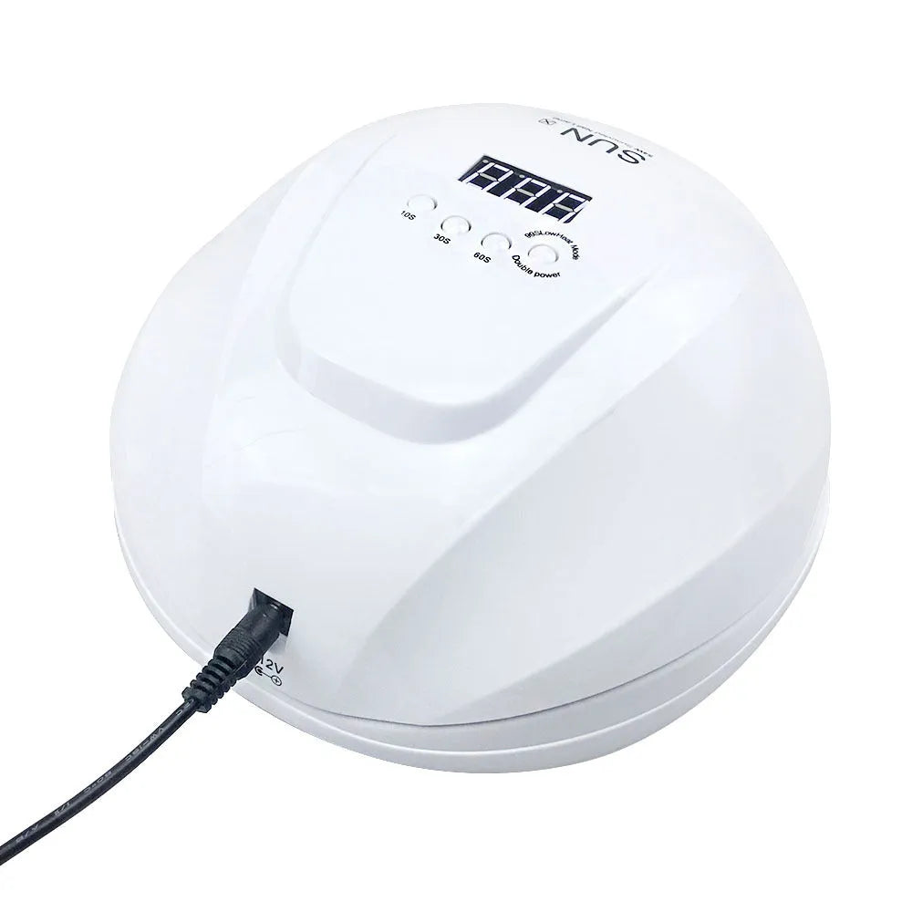 54W UV LED nail lamp dryer with universal voltage for gel polish curing