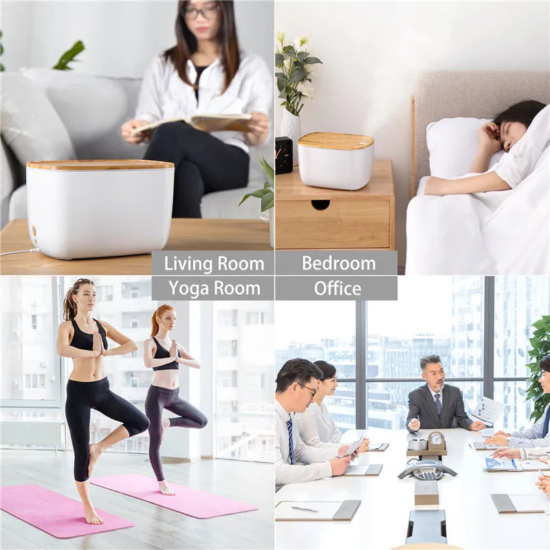 GX-22K household aromatherapy diffuser and humidifier with night light, showing control panel and water tank