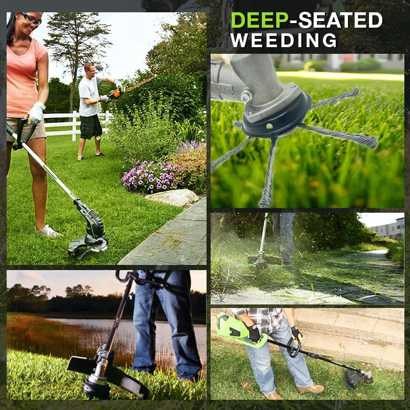 Small lithium electric wire mower general accessories stainless steel 150mm diameter anti-falling steel wire