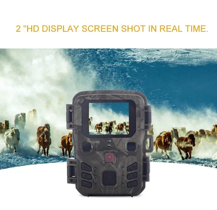 Black infrared night vision monitoring device with TF card slot