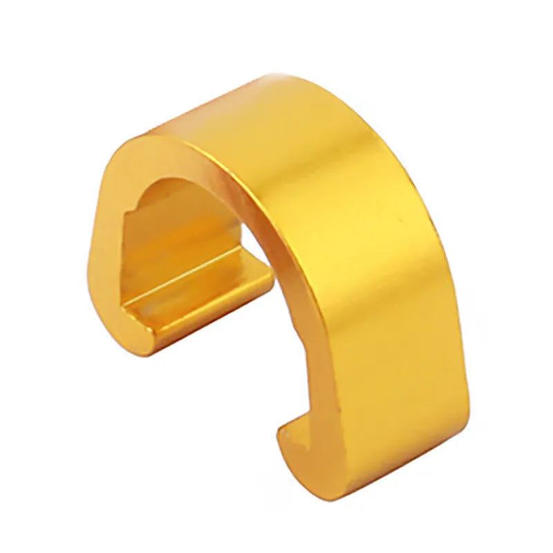 Aluminium alloy C buckle in multiple colours showing 10.2mm by 13mm dimensions