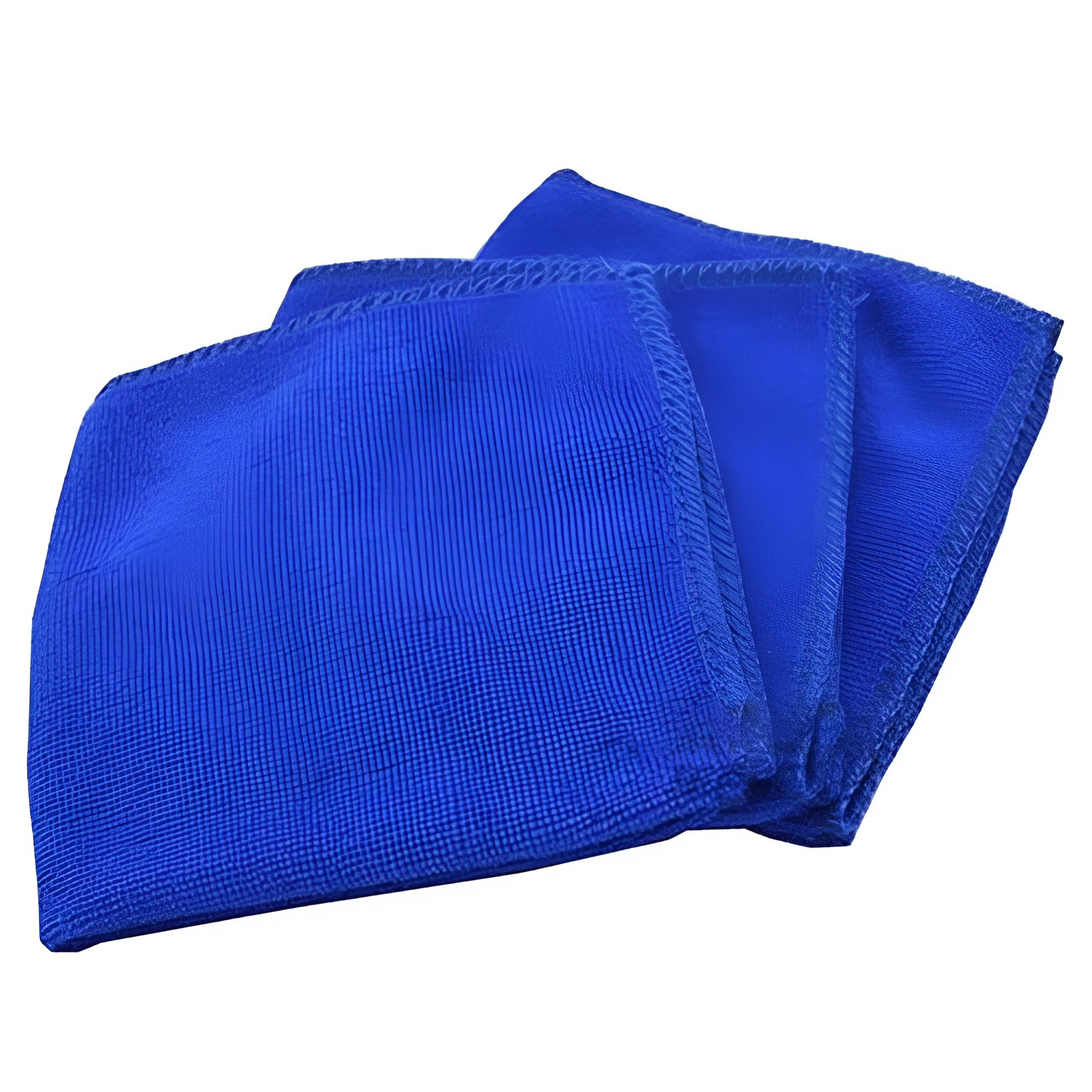 Blue microfiber car cleaning towel 30x60cm on surface for washing waxing polishing