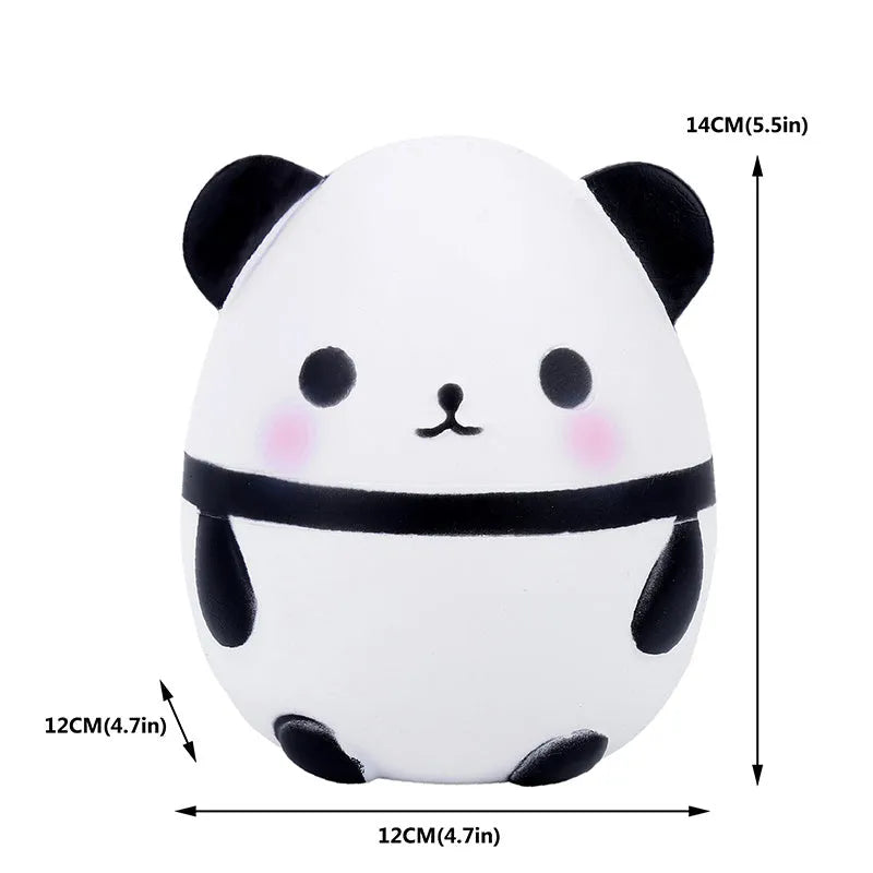 Panda decompression toy made of PU material with pinch music feature
