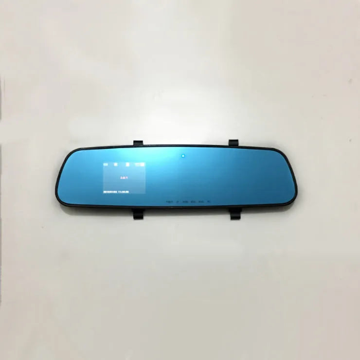 2.4 inch 1080P HD rearview mirror driving recorder with motion detection G-sensor and 100 degree lens angle black colour
