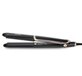 Black professional hair straightener curler flat iron with ceramic tourmaline plates and LED display