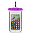 Universal waterproof phone case with luminous edge in multiple colours for outdoor sports