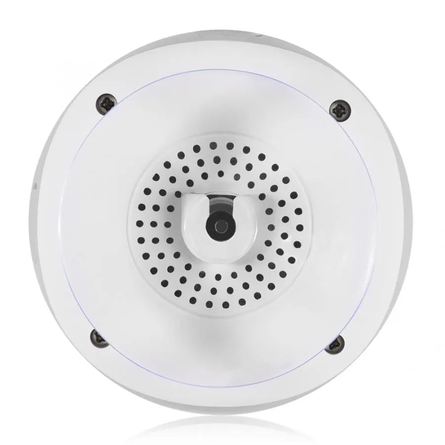 White portable Bluetooth speaker, 85x85x40mm, 240g, waterproof card, built-in battery, USB connection