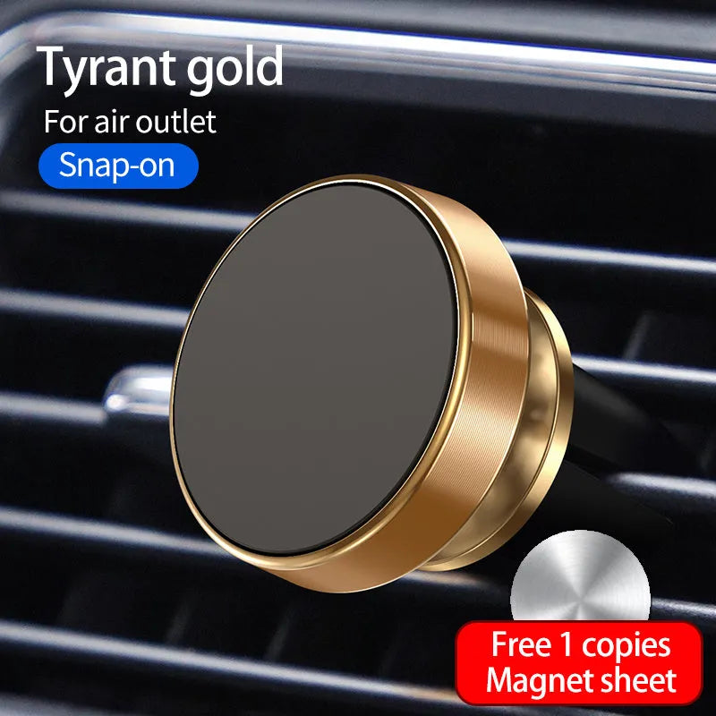 Car phone holder with magnetic suction cup and 4 samarium magnets in black colour