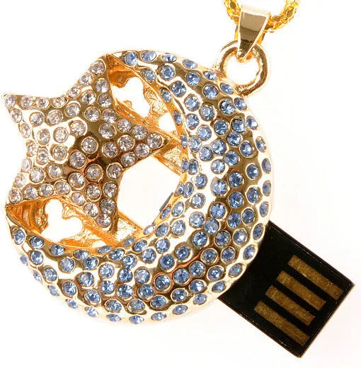 Xingyue jewellery-style USB flash drive with a metal shell.