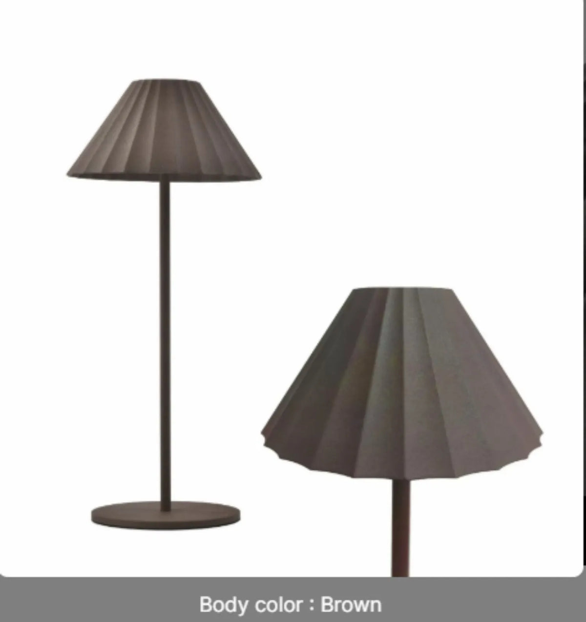 Alloy desk lamp in a choice of colours with touch dimming and Type-C charging port